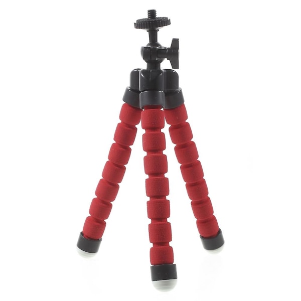 Bærbar, myk, justerbar stativholder for GoPro Hero 4/3+/3/2/1 SJ4000/5000/6000 Xiaomi Yi Red