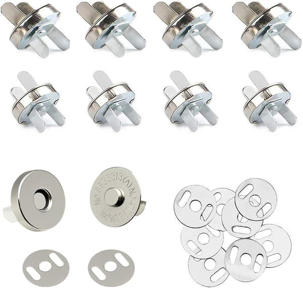 25-pack Magnetiska Snapfästen - Väska och Plånboksklämmor