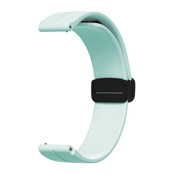 Til Keep B4/Huawei Watch Fit Mini 16mm Silikone Rem Udskiftning Urrem, Sort Foldespænde Light Green
