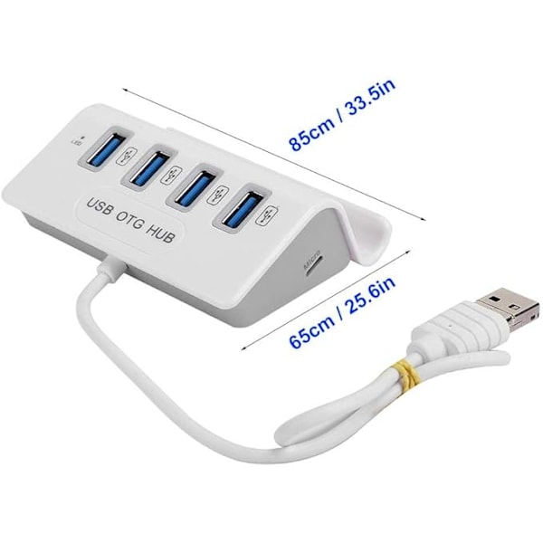 Dockingstation, Praktisk Plug and Play Notebook Hub, 480 Mbps Kontor til Stationær Bærbar Computer