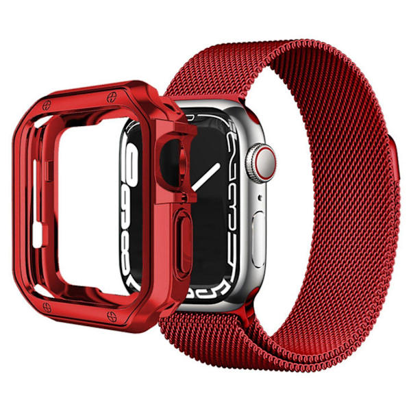 Skyddande fodral för Apple Watch Series 1/2/3 38mm, exakt utskärning, droppsäkert TPU-klockfodral Red