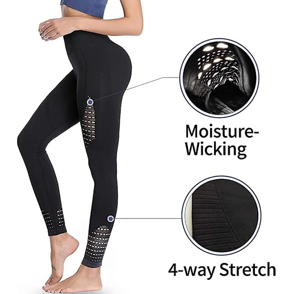 Yoga Leggings Dam Sporttights Sportbyxor Sport Leggins Lång hög midja Style 3