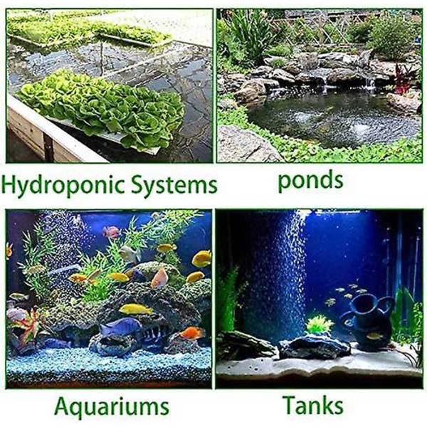 4,2 tommer luftsten skive boble diffuser med sugekopper til iltning i fersk-/saltvandsakvarier, damme, hydroponisk, aquaponics og som dekoration