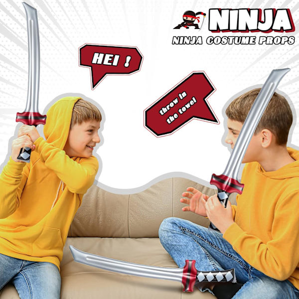 Uppblåsbar Ninja Samurai-svärd Uppblåsbara Ninja-svärd Uppblåst Katana-svärd Leksak Uppblåsbar Samurai-svärd Leksak Kostymtillbehör