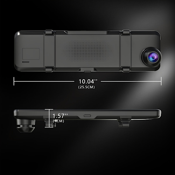 4K Spegeldashcam Fram och Bak, Backspegelkamera för Bilar & Lastbilar med 11\" IPS Pekskärm, Backkamera med Typ-C, Starvis Sensor