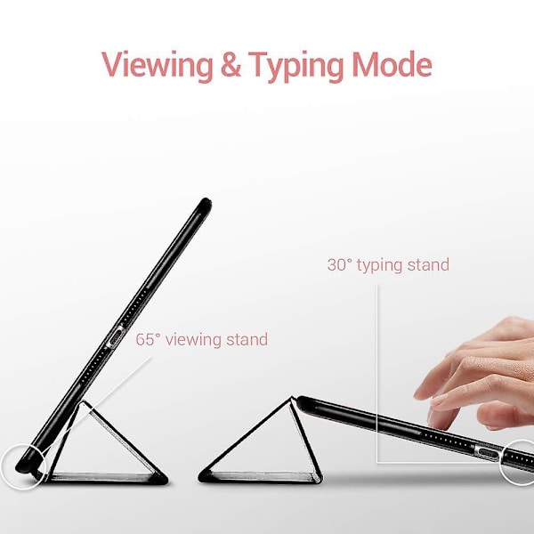 Fodral Passar Nya Ipad Mini 6 2021 (6:e Generation, 8,3-tums), Smalt Lättvikt Hårt Klart Baksida Skal Stativfodral Black