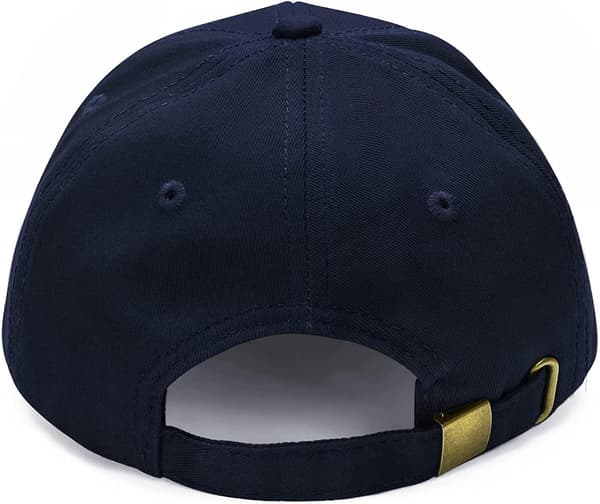 Baseballkeps Casual Unisex 6 Panel Justerbar Bomull Enfärgad Sport Solhatt Navy