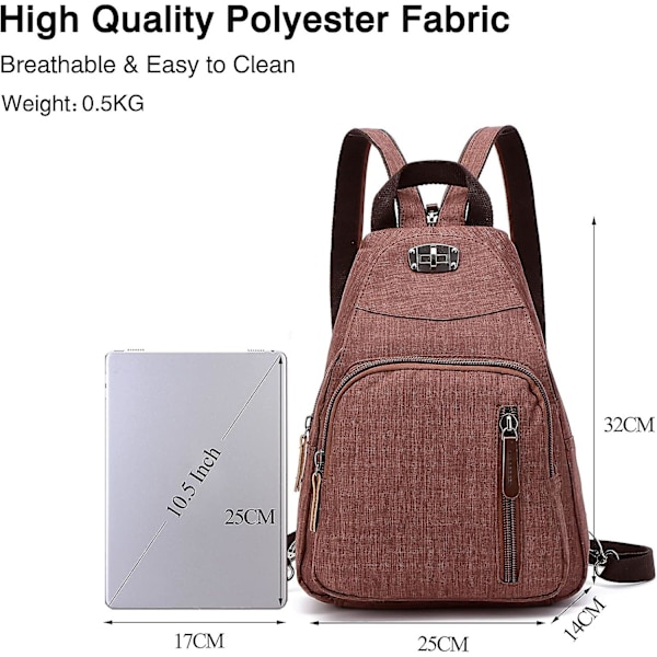 Retro bröstväska Liten ryggsäck Crossbody Sling Bag Crossbody-väska Axelväska Skolväska Väska För män Kvinnor Pendla Universitetet Skola Resor Daypac