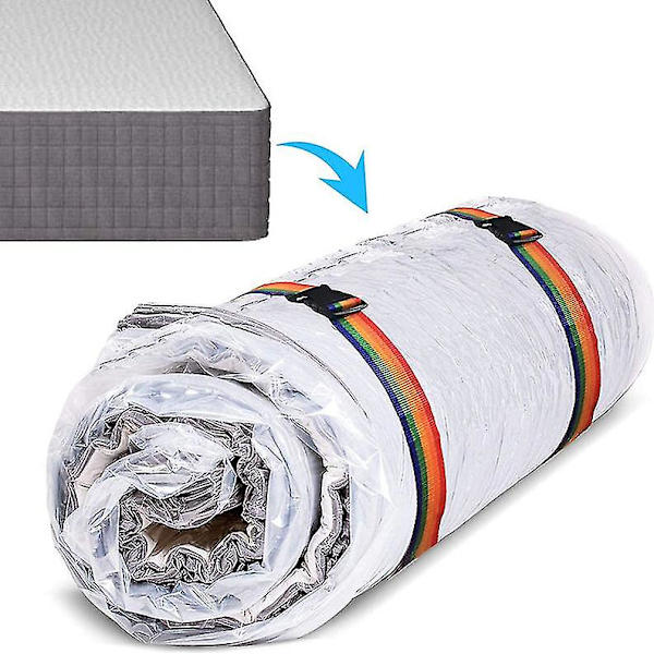 Vakuumpåse för madrasser / förvaringspåsar för täcken - platsbesparande vakuumförvaringspåsar för extra stora latex- / skummadrasser tunga - tjock plast 130*170