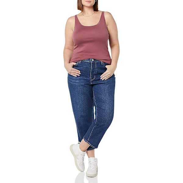 Slim-fit tanktopp med tynne stropper for kvinner, 2-pakning Style 5 M