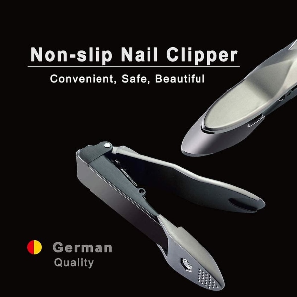 Nagelklippare -acsergery Professionell nagelklippare i rostfritt stål, inga stänk nagelklippare Fingerna Gift