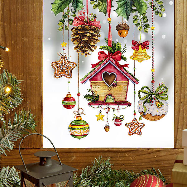 Juleveggklistremerker Dekorative Dekaler Kunstmalerier Julefest Hjemmedekorasjonsutstyr Julefestklistremerker 30*35cm