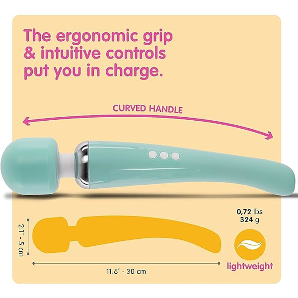 Sexleksak Vibrator Massager, Vuxen Sexleksaker för Kvinnor - G-Punkt Vibratorer, Klitorisstimulering, Dildo, Vattentålig, Trådlös (Stor, Grön)