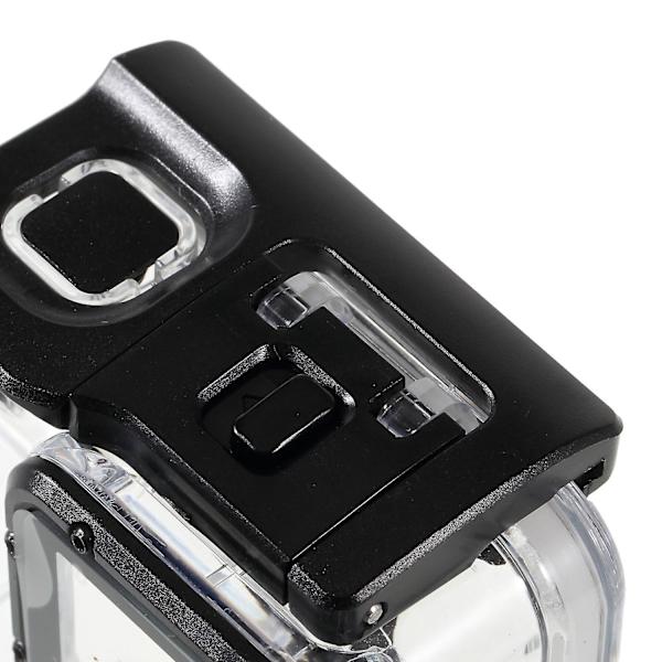 Vedenpitävä kotelo GoPro Hero 7 -kameralle, kosketettavalla takaluukulla, valkoinen / hopea