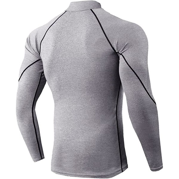 Herre 2-pak Base Layers Toppe. Langærmet Træningstrøje Løbetrøje Trænings T-shirts Til Yetsye Mænd