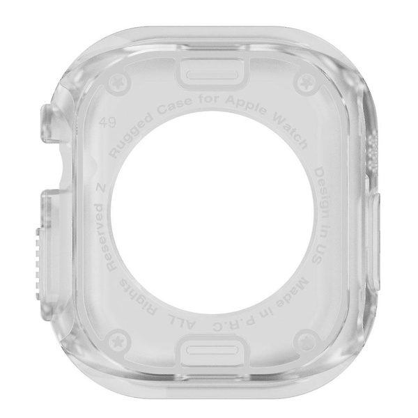 PC+TPU-fodral för Apple Watch Series 8 7 45mm/Series 6 5 4 SE (2022) SE 44mm, reptåligt Transparent