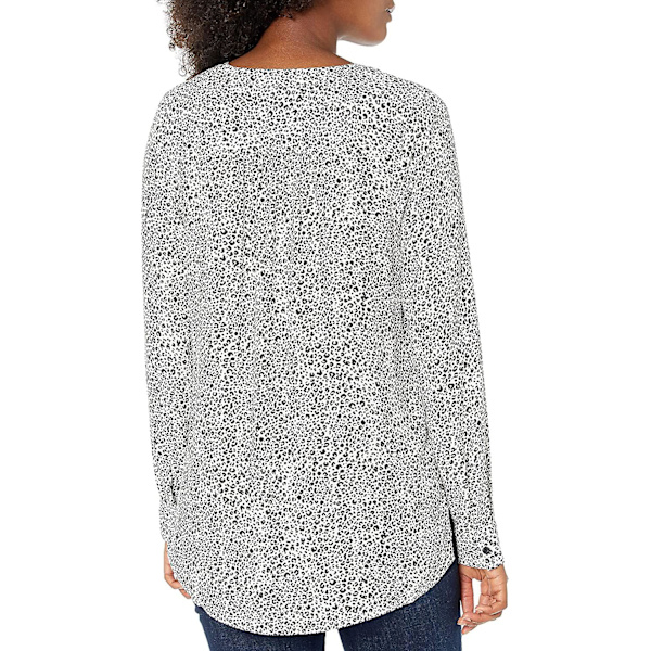 Kvinnors långärmade vävda blus Style 2 M