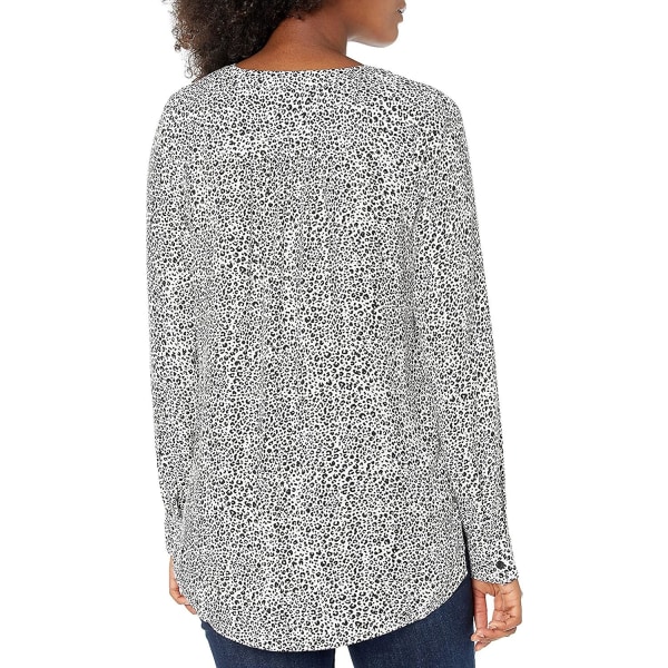 Kvinnors långärmade vävda blus Style 2 XS