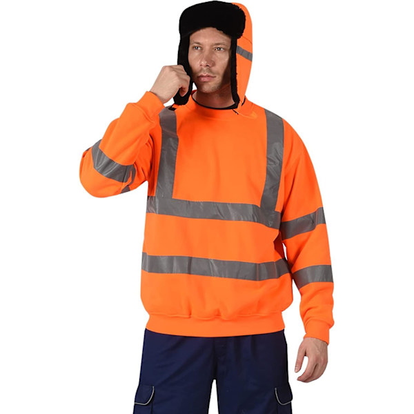 Hög synlighet Viz Håll varm Trapper Bomber Hat Orange