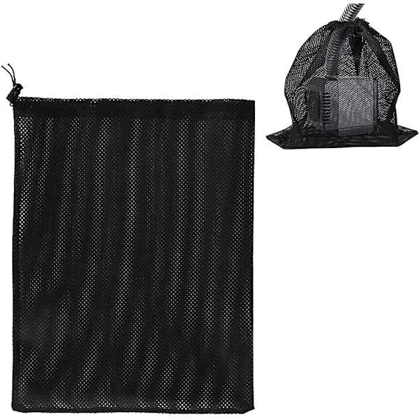 Pumpe Barrierepose, Pumpe Filter Mesh Pose, Dam Pumpe Filterpose, Pumpe Mesh Pose, Husholdnings Vandpumpe Filter Tilbehør (41*31cm, Sort)