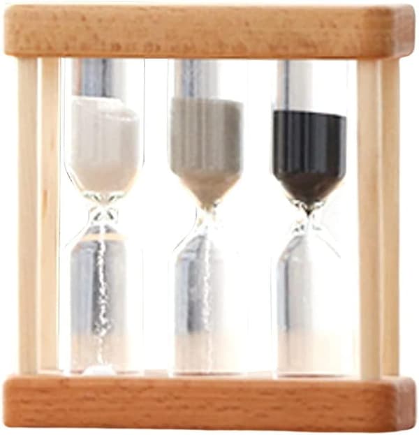 3 i 1 Trä Sand Timer Mini Timglas Timer Timglas För Borsta Tänder Matlagning Style2 Kök Timers