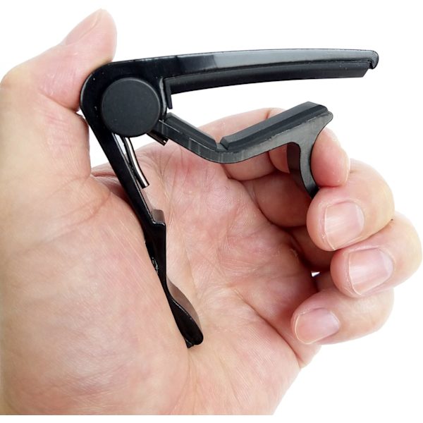 Stanz (TM) Enhands Gitarr Trigger Capo Snabbt Byte (Svart)