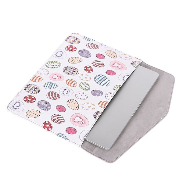 Kevyt piirroskuvioinen kannettavan tietokoneen suojakotelo 12~15-tuumaisille kannettaville, PU-nahkainen magneettisuljettava laukku Light Pink For 13 inch Laptop