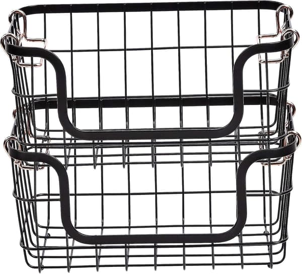 Basics Metallförvaringskorgar för kök eller badrum