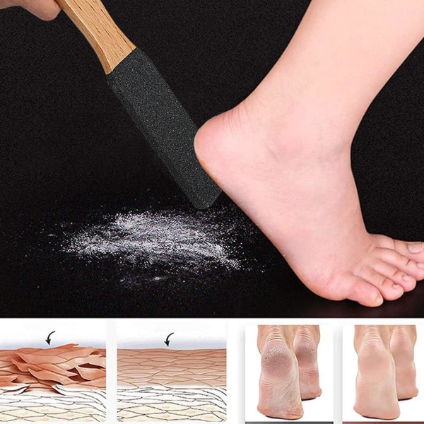 Fotfil Callus Remover Fotskrubb, Tar bort spruckna hälar, död hud, liktorn, hård hud, pimpsten U face