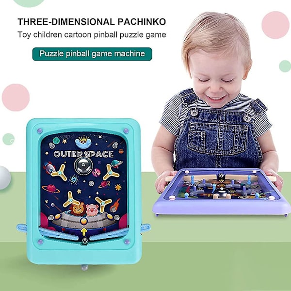 Pinball-lelu, acsergery 1 setti opettavaista peliä lapsille tasku-pinball-kone mini-palapeli