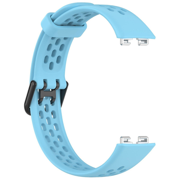 Blød Silikone Åndbar Udskiftningsrem til Huawei Band 8 Sky Blue