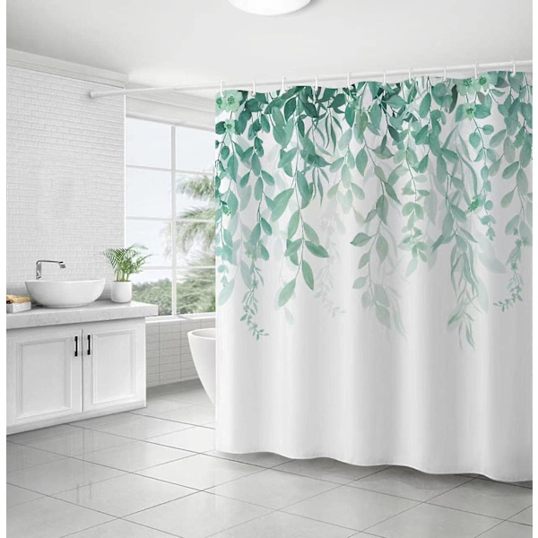 Duschdraperi Anti Mögel Vattentät Polyestertyg Blommväxt 180 X 180cm 180 x 180 cm Floral 6