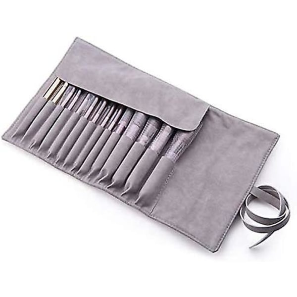 14 Lommer Makeup Børster Rulle Etui Taske Bærbar Rejse Makeup Taske Makeup