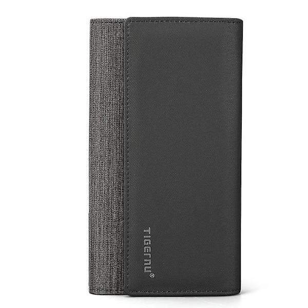 Herrplånbok Oxfordtyg Lång Bifold Checkbook Pengar Myntficka