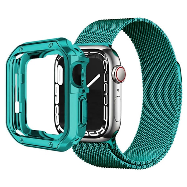 Skyddande fodral för Apple Watch Series 1/2/3 38mm, exakt utskärning, droppskydd i TPU Green