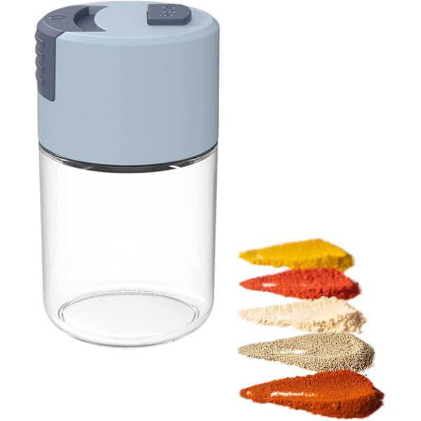 Kvantitativ kryddburk 100 ml Mätande kryddflaska Glas Saltdispenser Köksförvaringsburk Peppar Kumminpulver Glasburkar Redskap