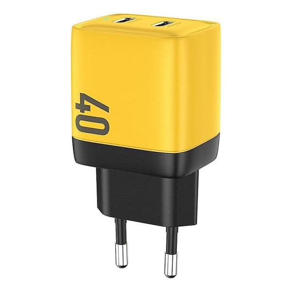 WEKOME WP-U128 40W GaN Dobbel Type-C Port Vegglader Telefon Hurtigladeadapter