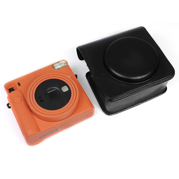 PU-läderkameraväska för Instax Square SQ1-kamera Black