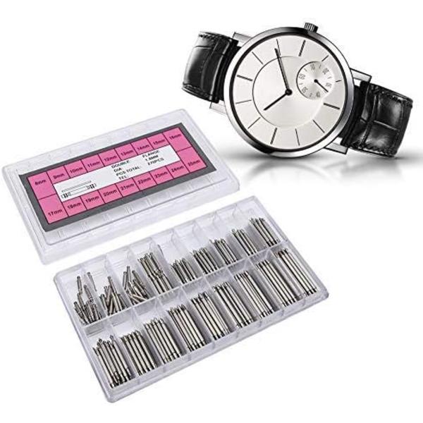 Urremssplinter, Trap Link Pins Urfjederstang, 1,8 mm Reparationstilbehør Super Holdbar 270 stk./æske til Urreparationsvirksomhed Brug Hjemmebrug Urmagere
