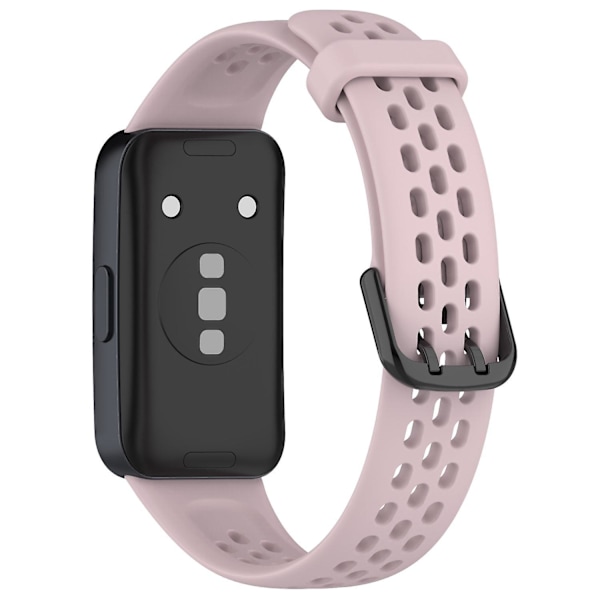 Blød Silikone Åndbar Udskiftningsrem til Huawei Band 8 Pink