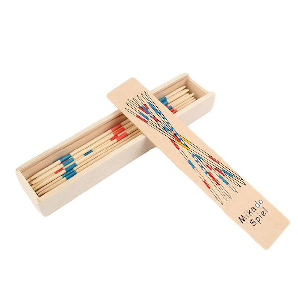 Full Set Of Wooden Classic Pick Up Sticks Game