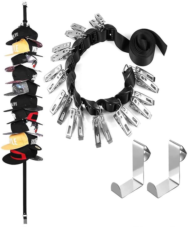 Över dörrhylla Baseball keps Organizer Hat skåp Hat rack Hat förvaringsställ