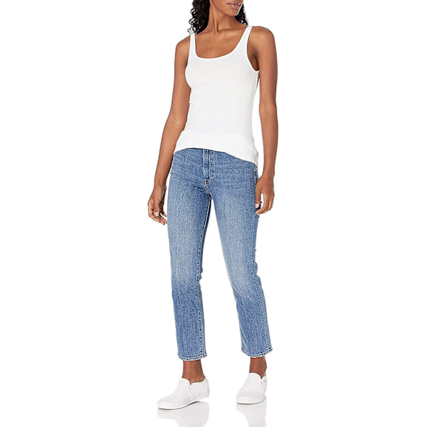 Slim-fit tanktopp med tynne stropper for kvinner, 2-pakning Style 10 M
