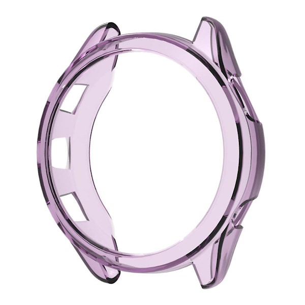 För Garmin Forerunner 965 TPU watch Case anti-scratch Transparent cover Purple