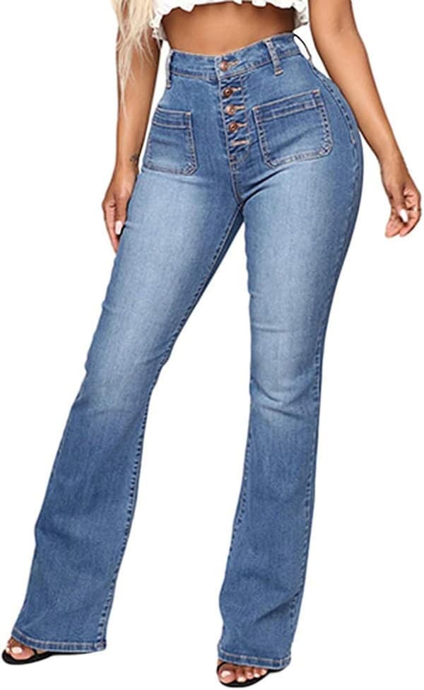 Plus Size 2023 Jeans Vinter Arbeid Avsmalnende Denim