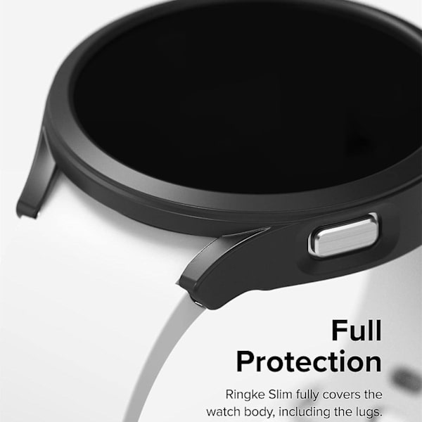 Hard PC-ramme Etui til Samsung Galaxy Watch6 44mm, Ultratynt Gummibelagt Klokkeetui Bright Rose Gold