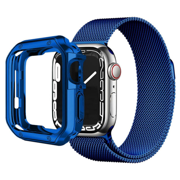 TPU watch för Apple Watch Series 7/8 41mm, Skydd för watch med snabbkoppling Blue