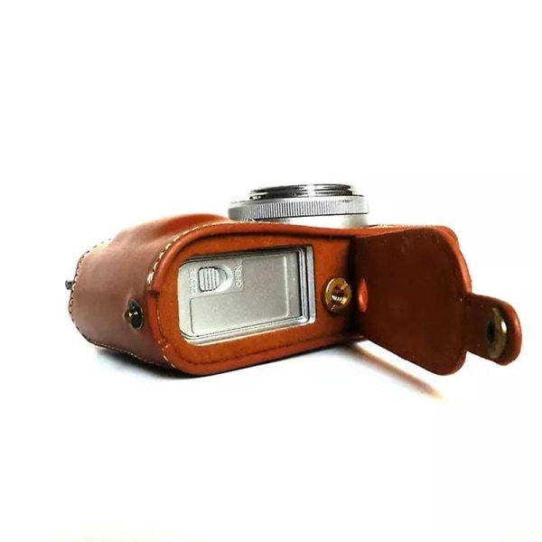 Kameraskydd Case PU- cover med batteriöppning för Fuji X100/X100S/X100T Coffee