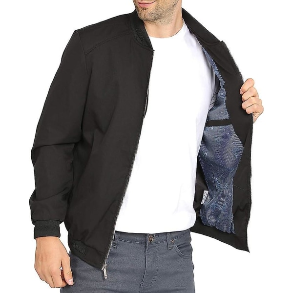 Lett fritidsjakke for menn Softshell Flight Bomber Varsity Vindjakke Dark Red XL