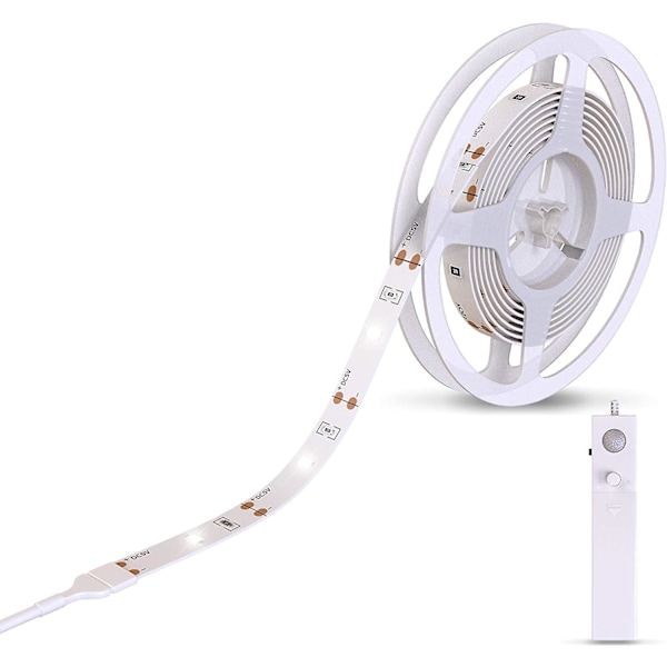 LED-remsa med rörelsesensor - Vitt ljus - Självhäftande - Silikonbelagd